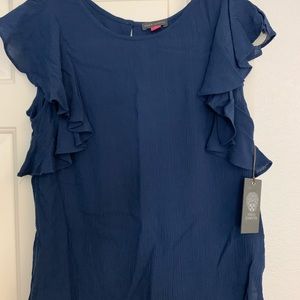 Vince Camuto Navy XS top